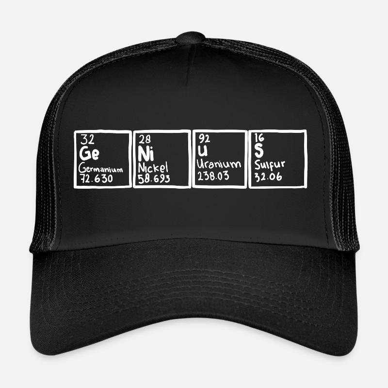 Élément de tableau périodique Genius Casquette trucker 
