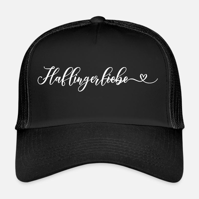 Haflingerliebe2 - Trucker Cap - Schwarz/Schwarz