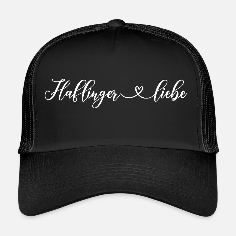 Haflingerliebe1 - Trucker Cap - Schwarz/Schwarz