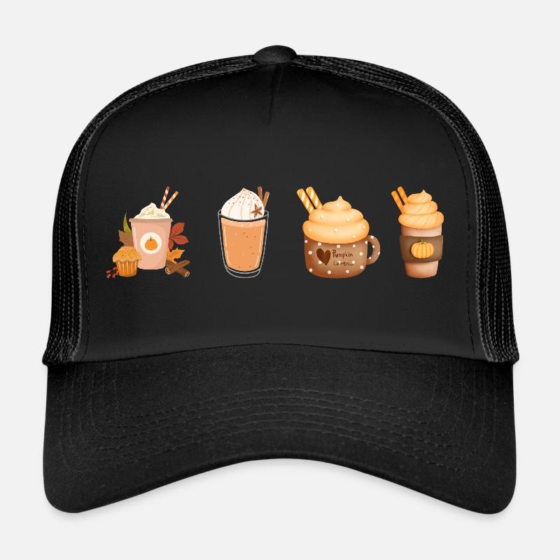 Latte à la citrouille Casquette trucker 
