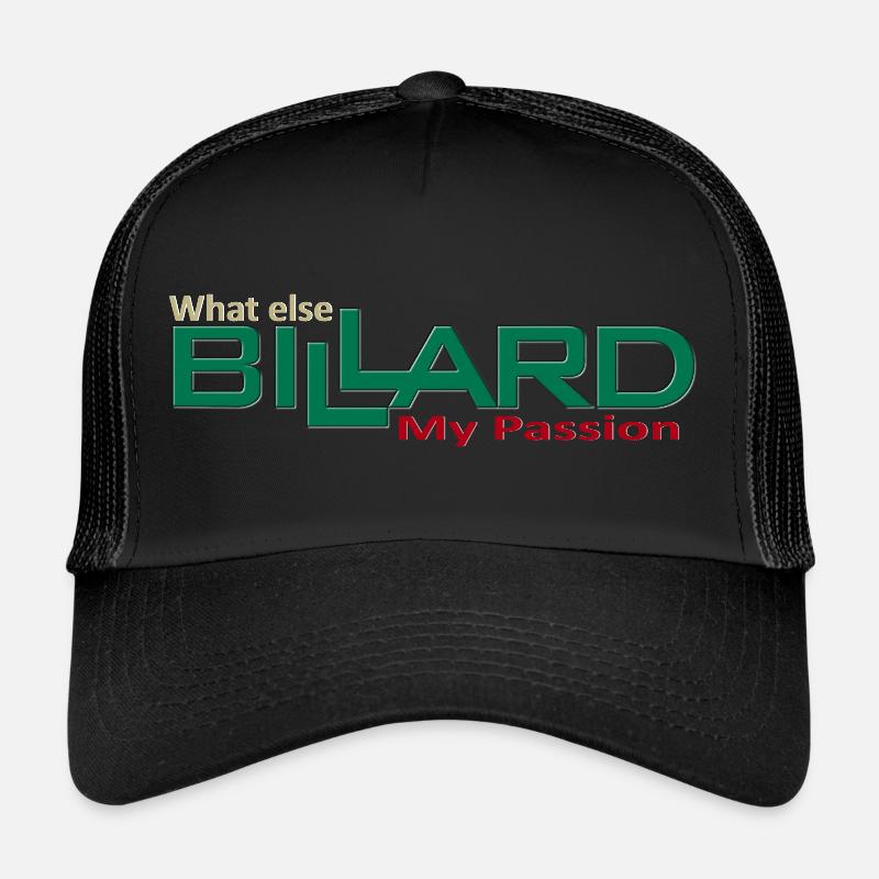 Billard Design my passion what else, Poolbillard Trucker Cap