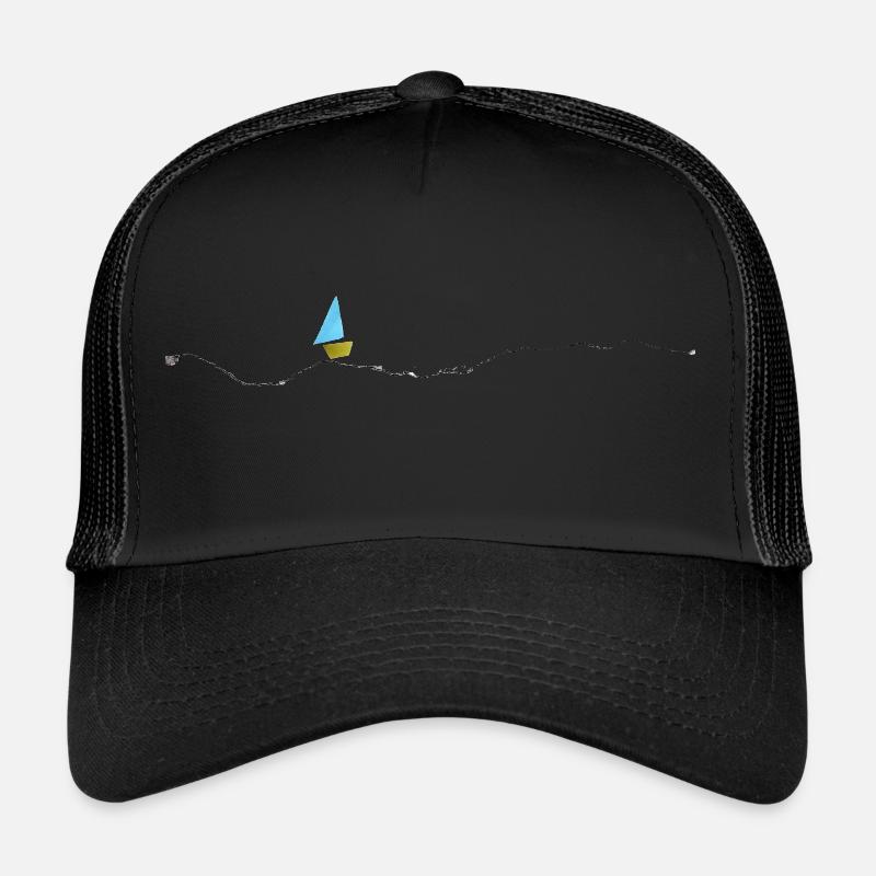 Schiff Ukraine - Trucker Cap - Schwarz/Schwarz