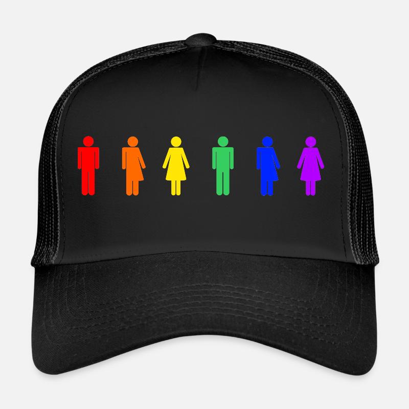 Regenbogenmenschen Regenbogen LGBT Trucker Cap