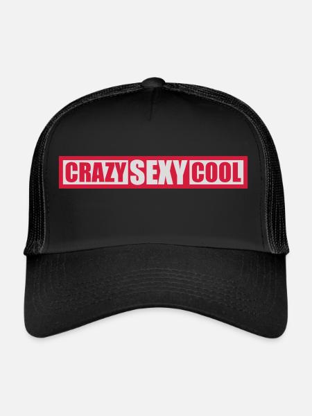 crazy sexy cool design - Trucker Cap - black/black - Front