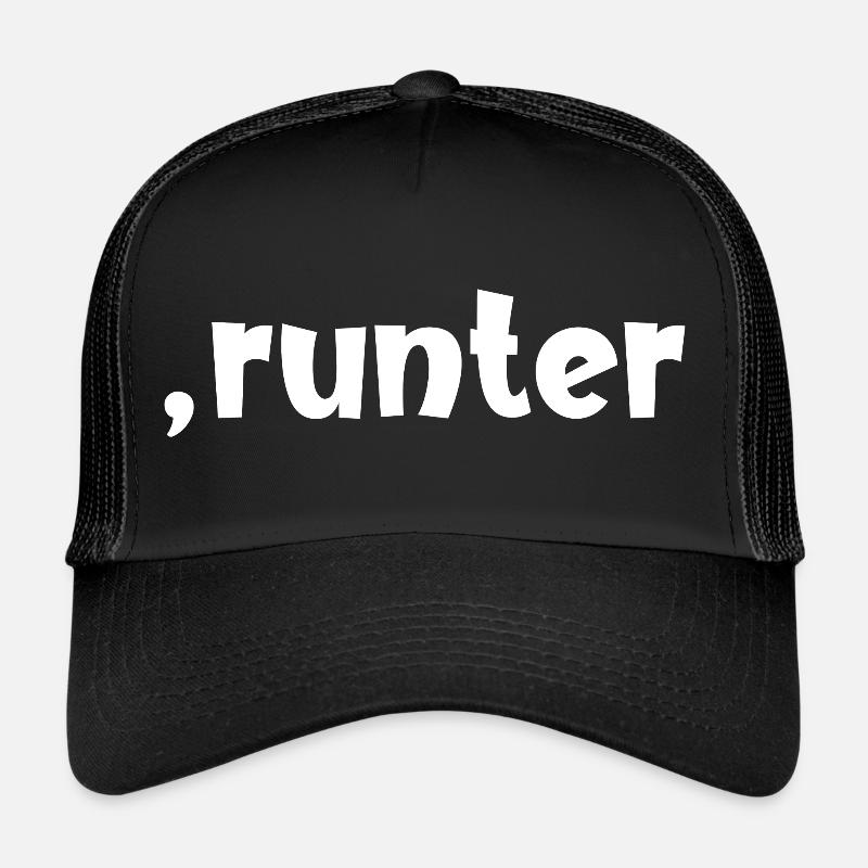 Komma runter - Beruhig dich - Fallschirmspringen Trucker Cap