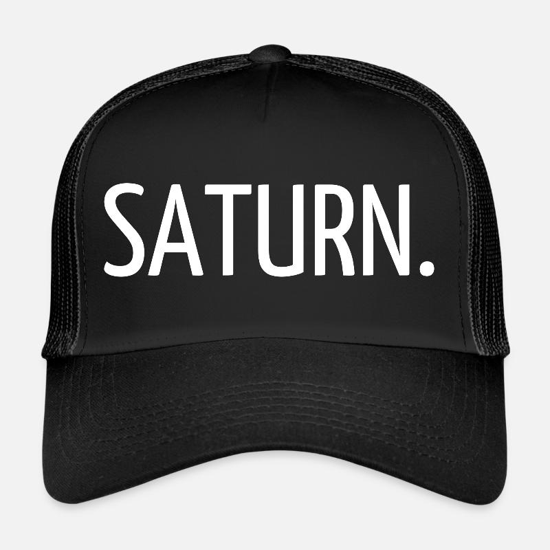 Saturn. - Casquette trucker  - noir/noir