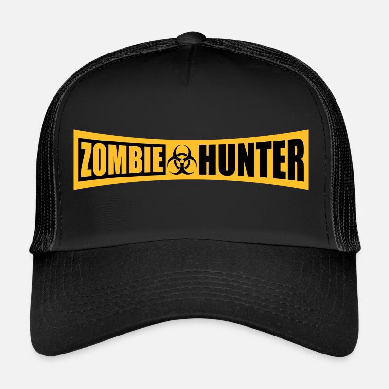 zombie hunter Halloween quote Trucker Cap