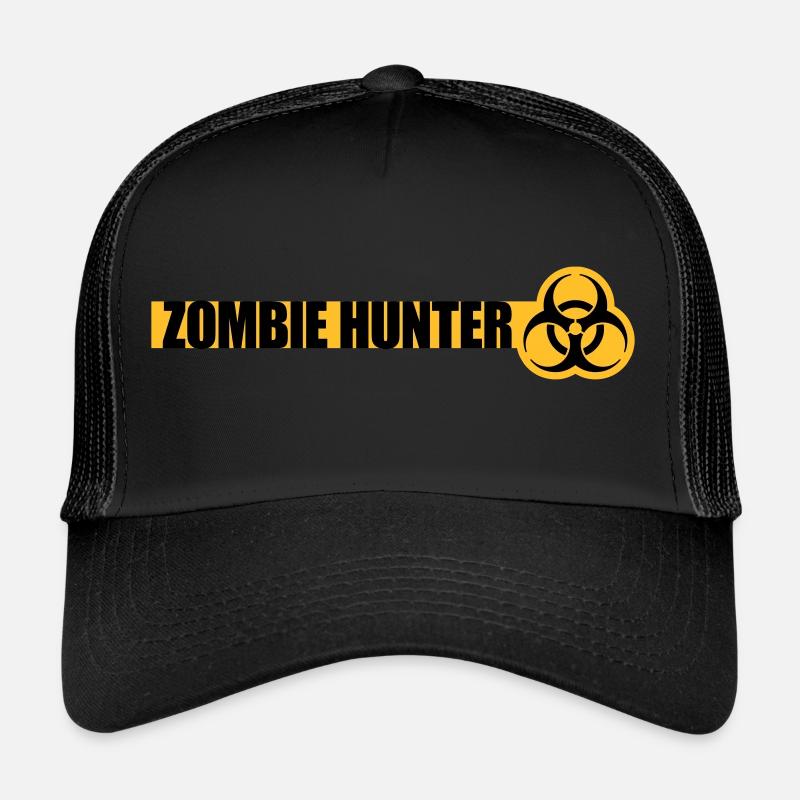 zombie hunter Halloween Quote Trucker Cap