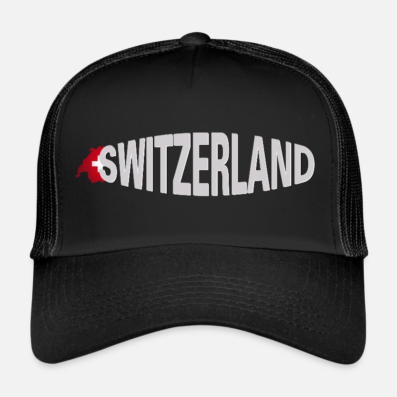 SWITZERLAND CLAIM Wulst mit Wappen hälftig Trucker Cap