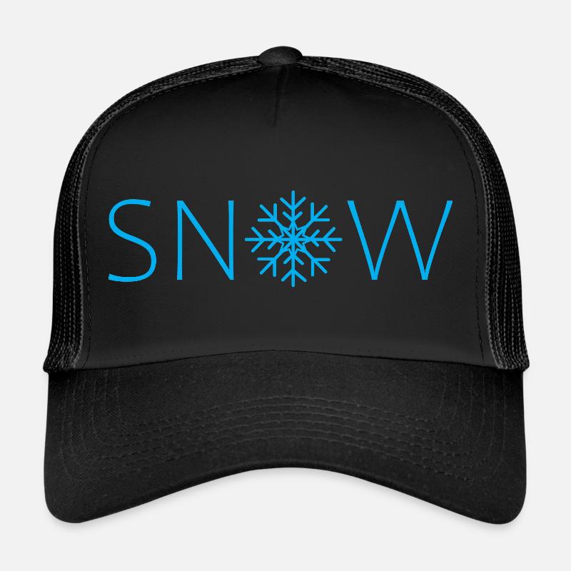 Snow - Snow - Flake - Trucker Cap - black/black