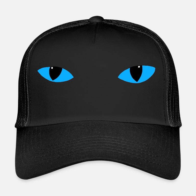 Mysteriöse Katzenaugen - hellblau Trucker Cap