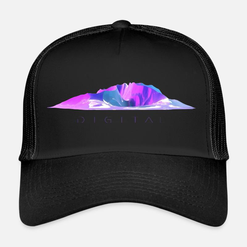 Numérique - Casquette trucker  - noir/noir