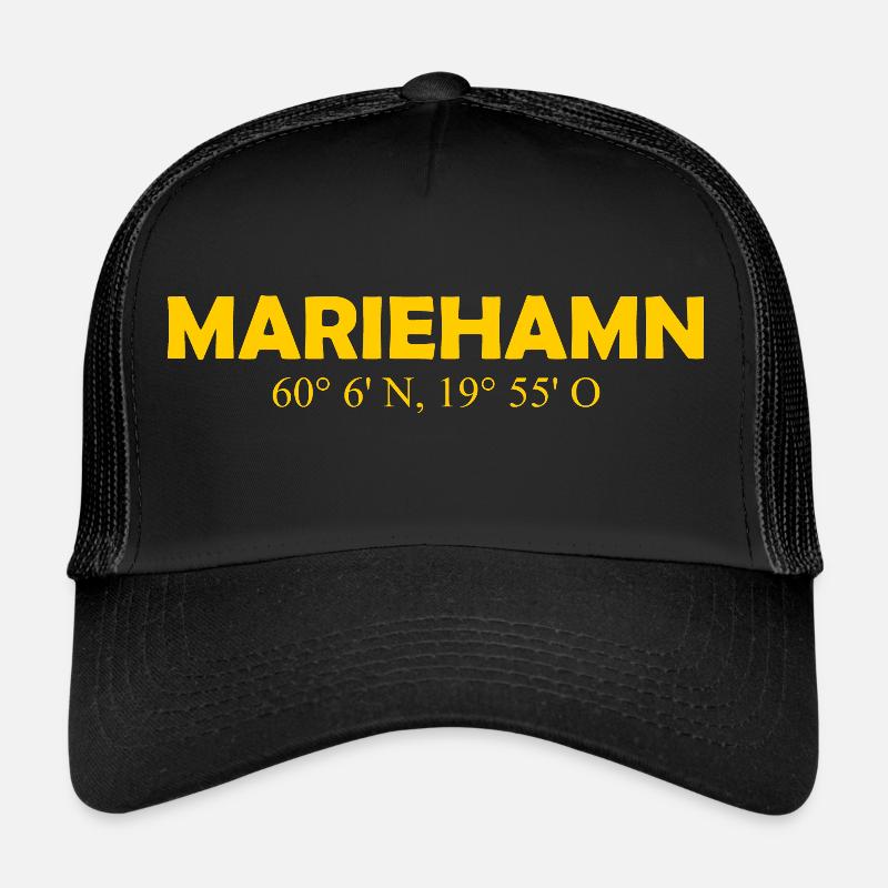 Mariehamn - Finland - Coordinates - Longitude Trucker Cap