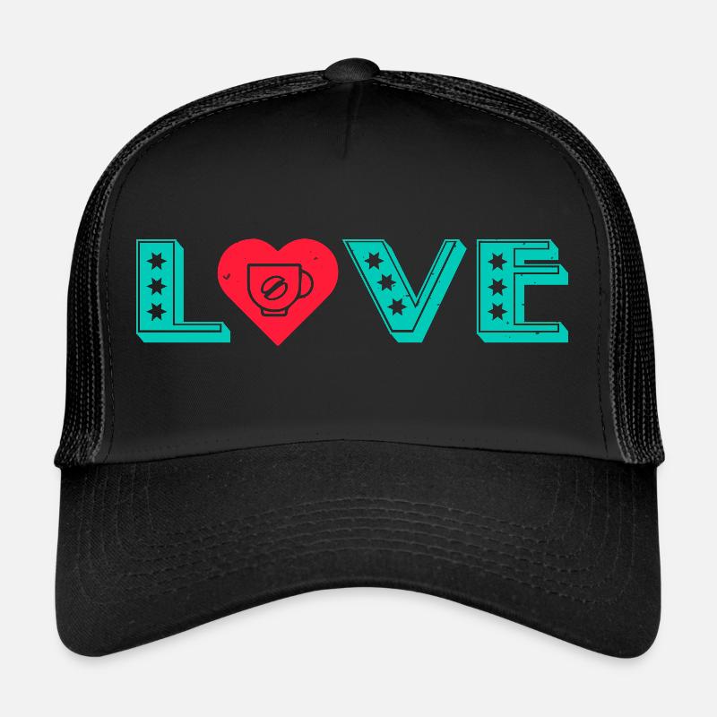 ICH LIEBE KAFFEE ICH LIEBE DAS LEBEN Trucker Cap