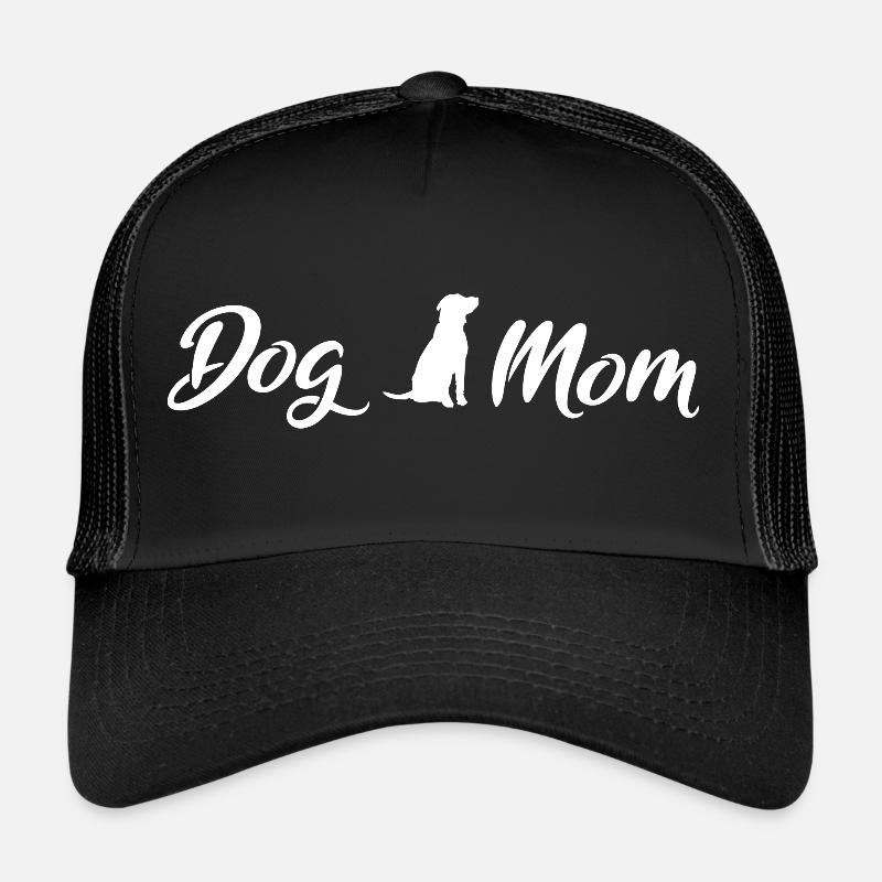 Maman de chien Blanc Casquette trucker 