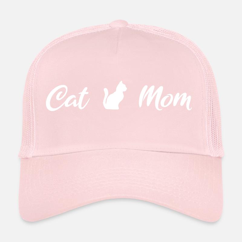 Maman chat blanc Casquette trucker 