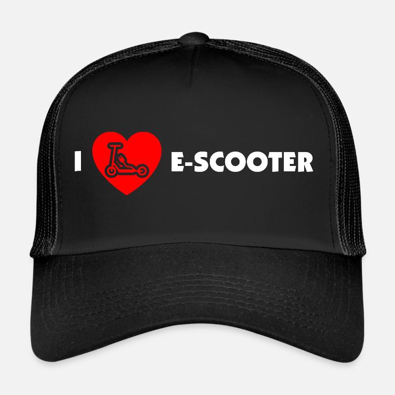 E-Scooter E-Roller Scooter - Casquette trucker  - noir/noir