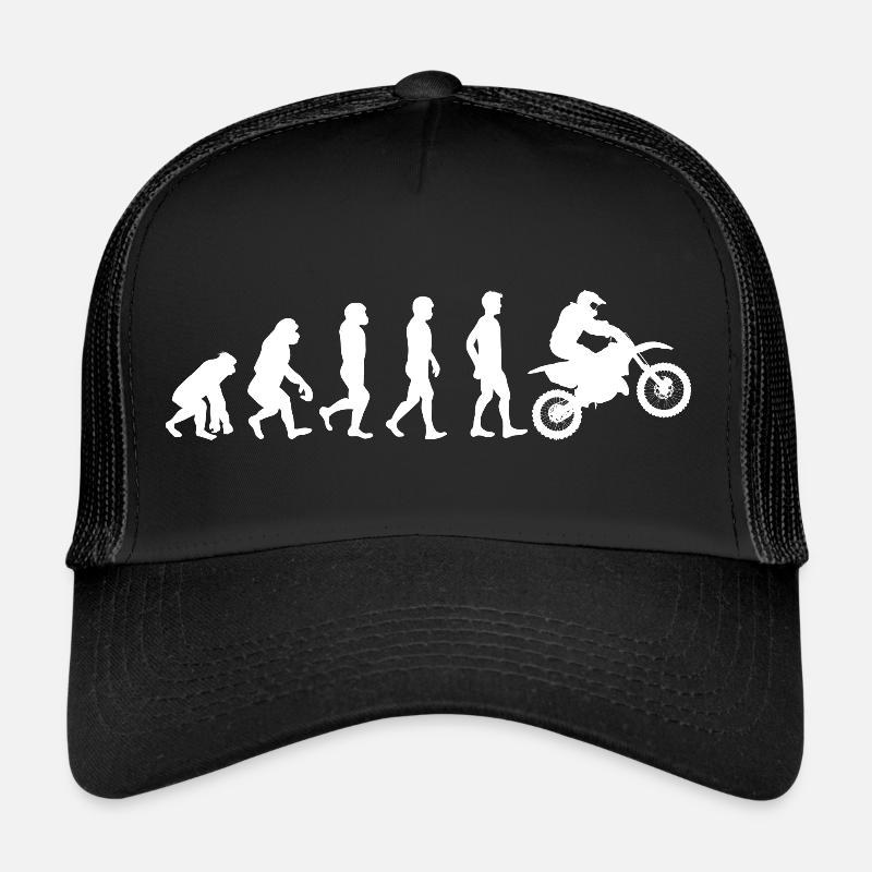 Motocross moto evolution blanc Casquette trucker 