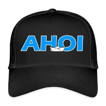 Ship AHOI - Trucker Cap - black/black - Front