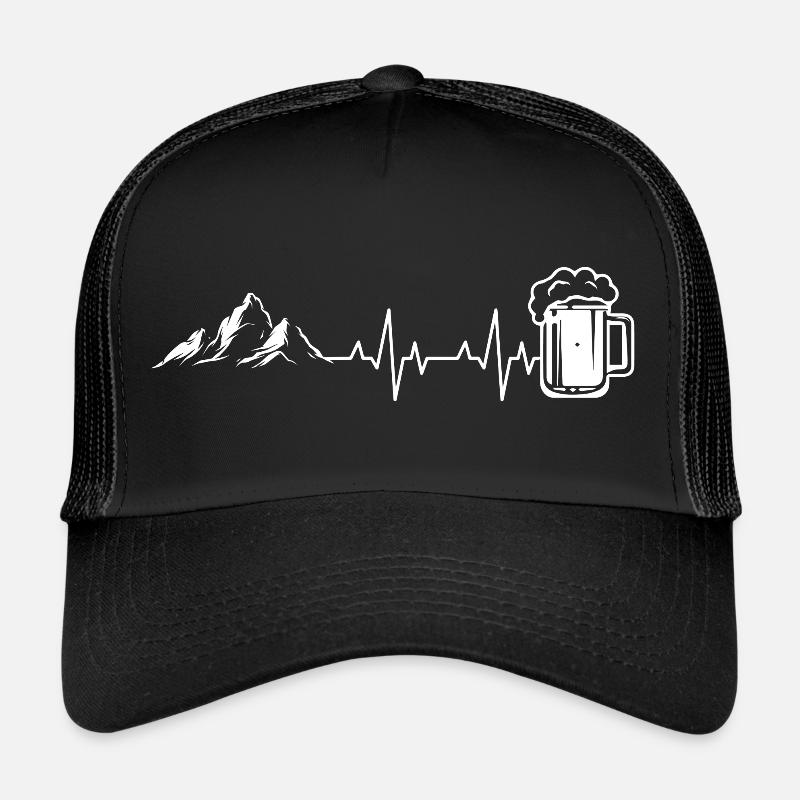 VTT, vélos, cyclisme - Casquette trucker  - noir/noir