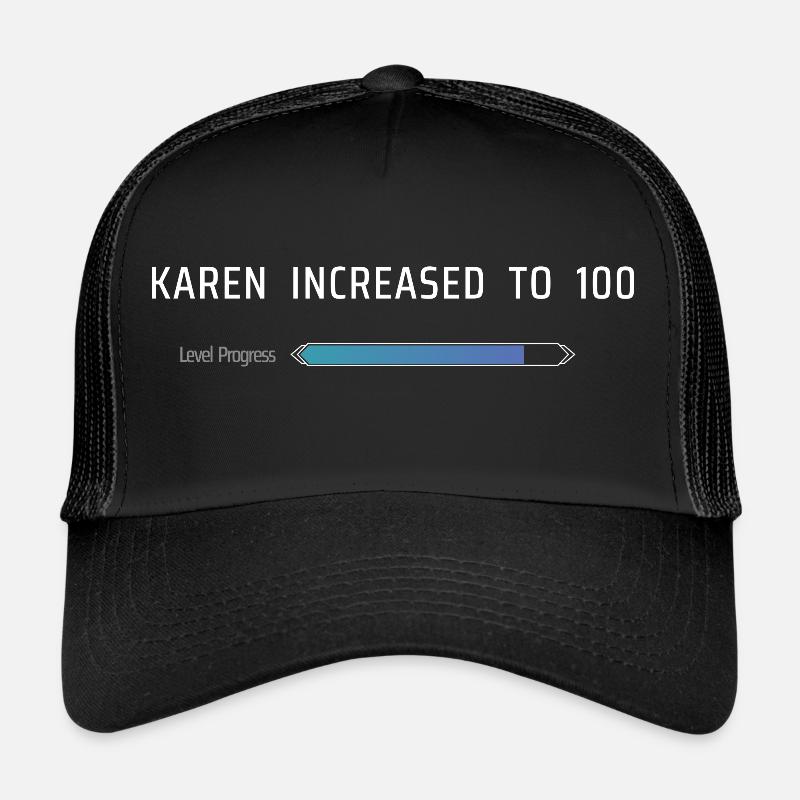 Karen a augmenté à 100 - Casquette trucker  - noir/noir