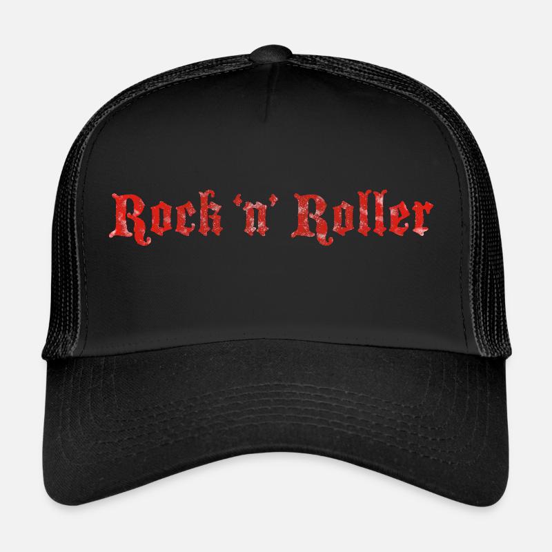Rock n Roller Distressed - Trucker Cap - black/black