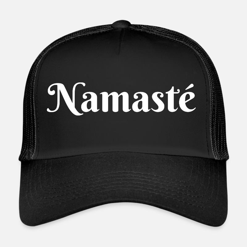 Namaste white Trucker Cap