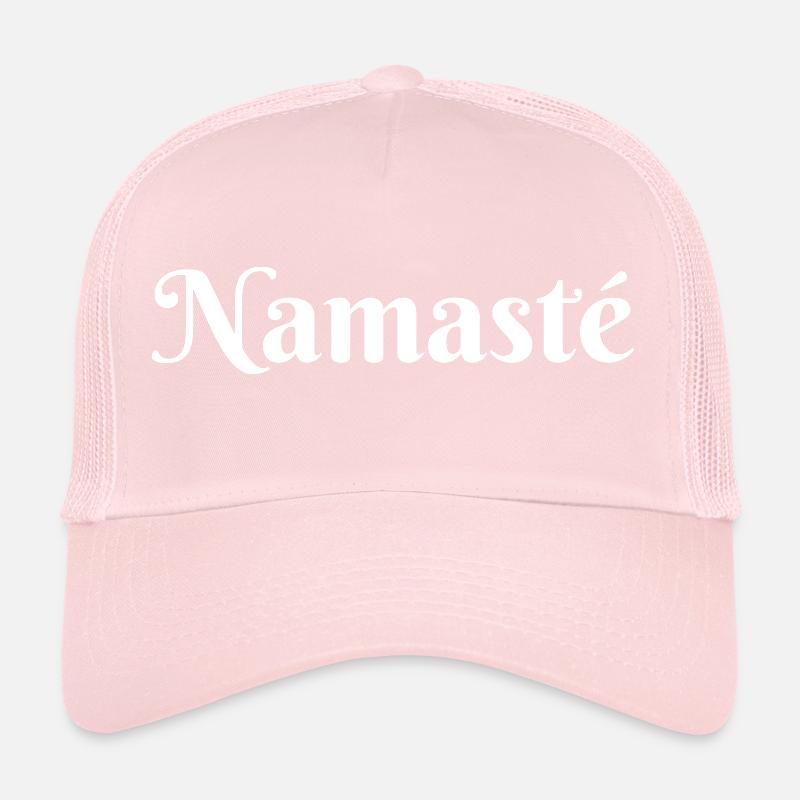 Namaste blanc Casquette trucker 