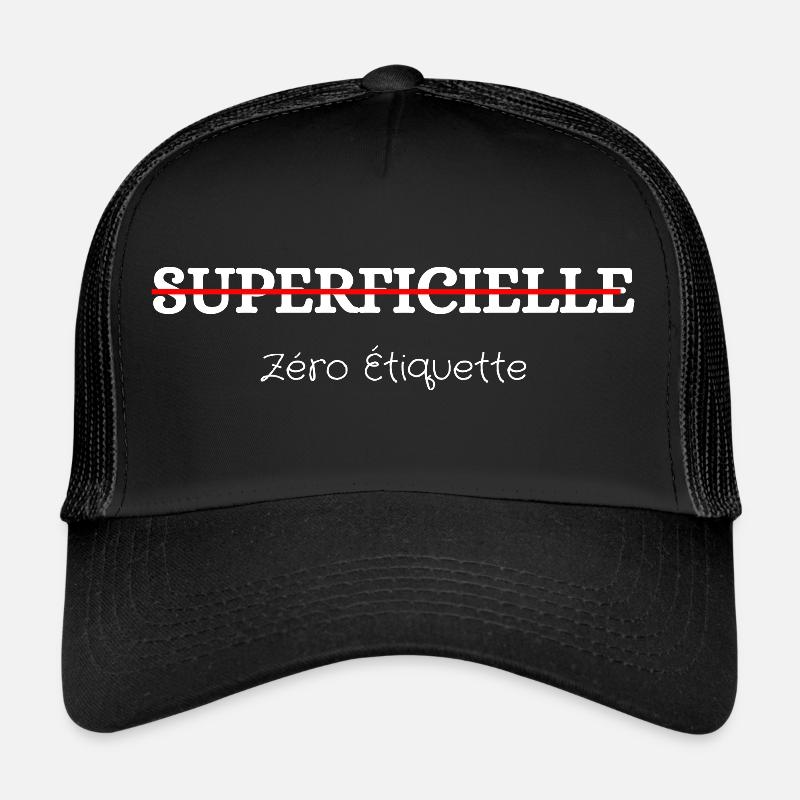 Zéro étiquette Casquette trucker 