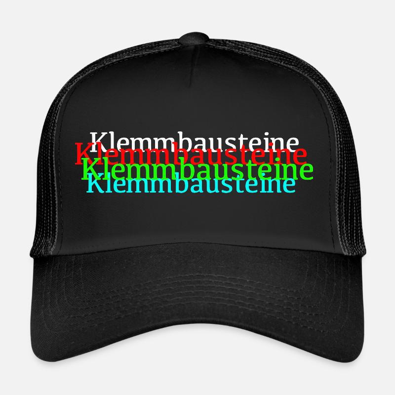 Klemmbau - Trucker Cap - Schwarz/Schwarz