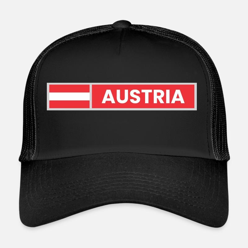 Drapeau de l’Autriche Casquette trucker 