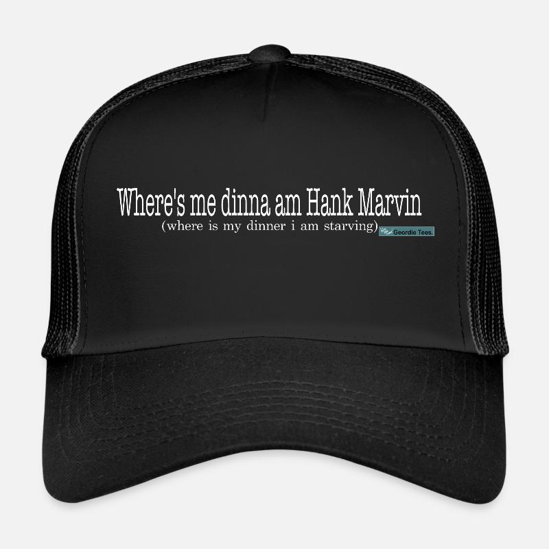 Hank Marvin - Trucker Cap - black/black