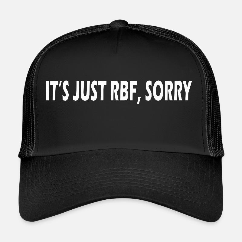 C’est juste RBF désolé - Casquette trucker  - noir/noir