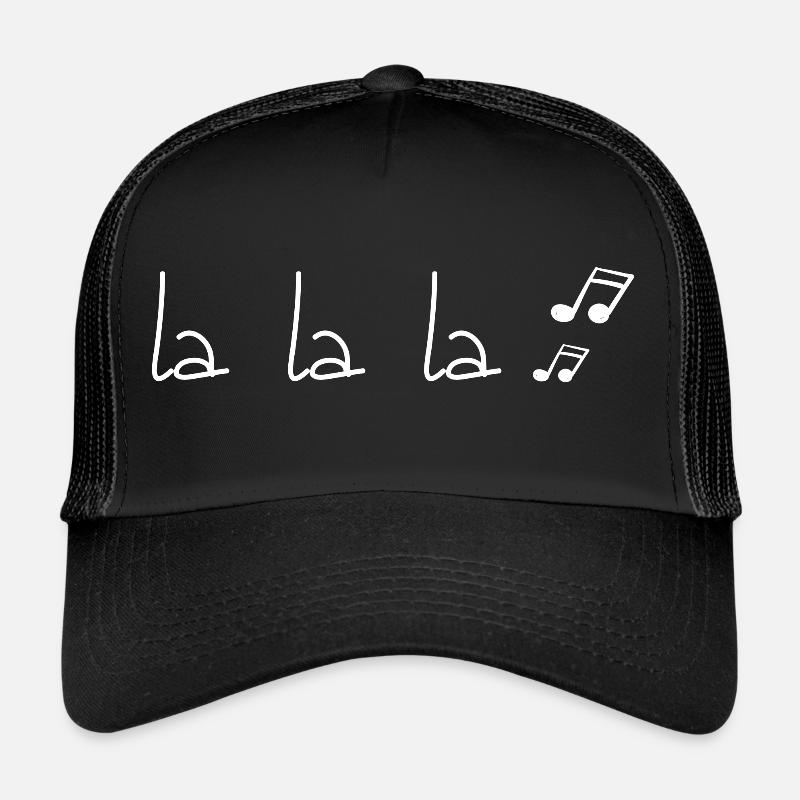Lalala Musik - Trucker Cap - Schwarz/Schwarz