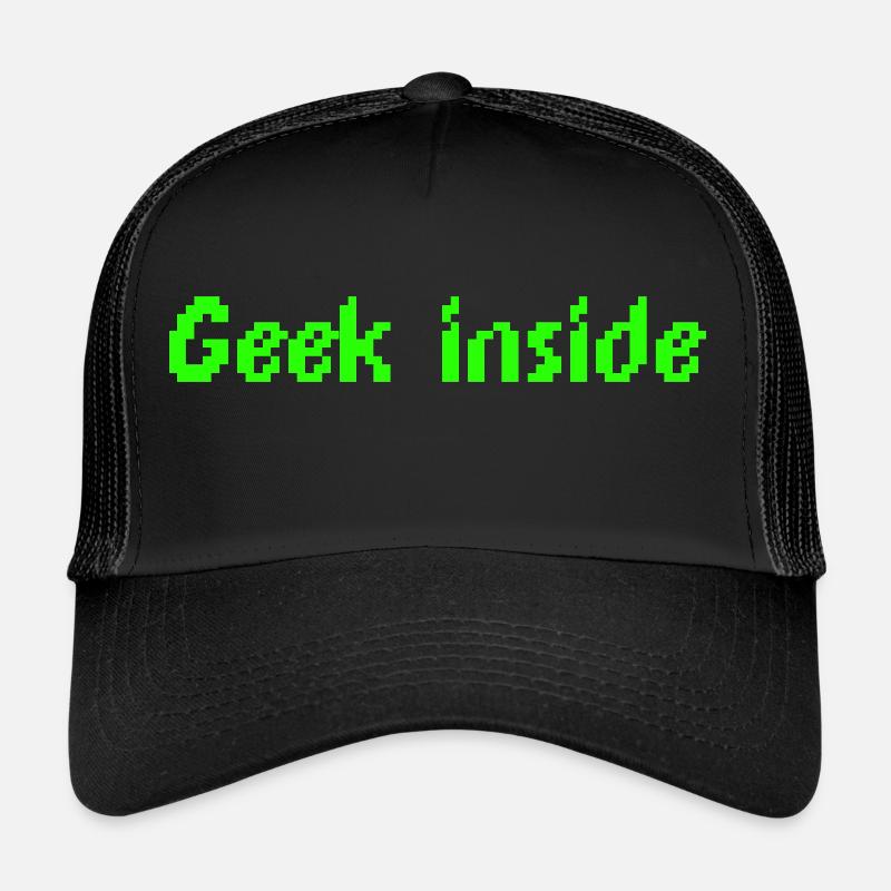 Geek inside Trucker Cap