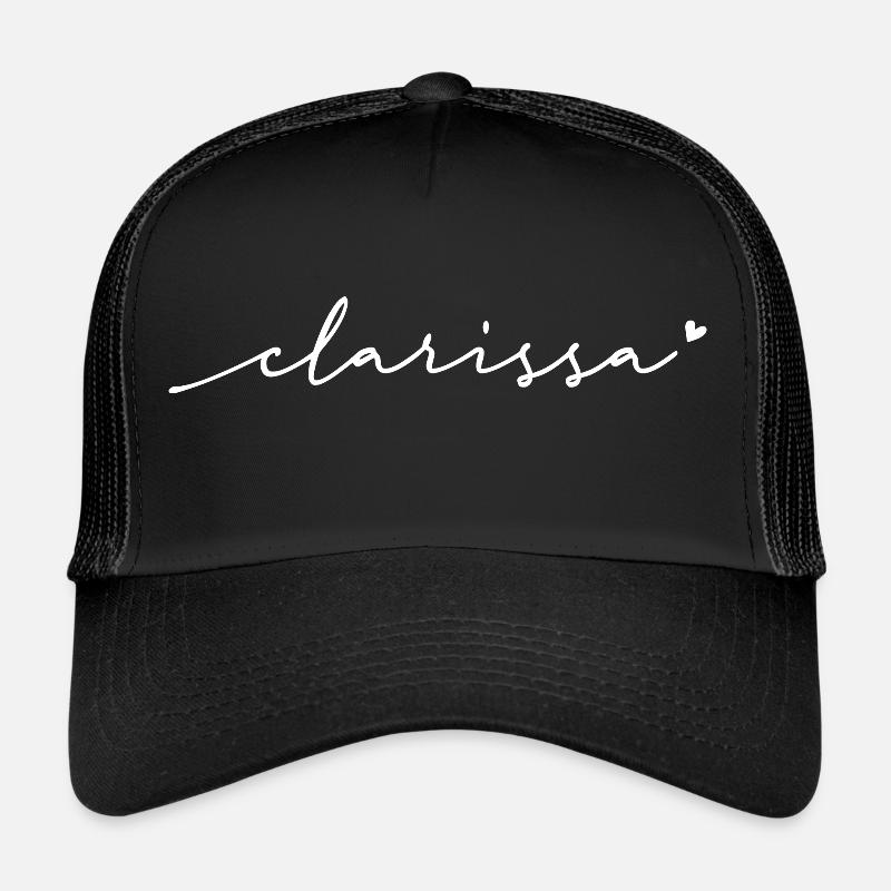 Nom cursif Clarissa Casquette trucker 