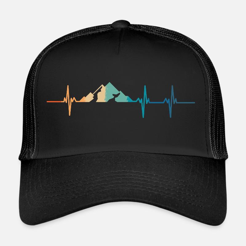 Mountain heartbeat Trucker Cap