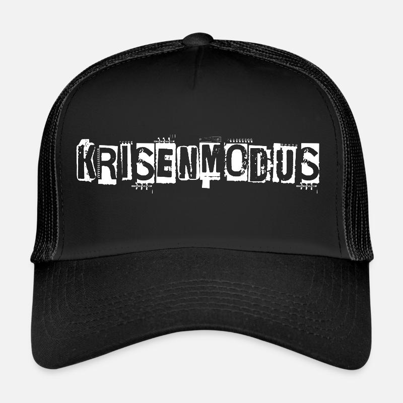 MODE CRISE - lettrage blanc élégant Casquette trucker 