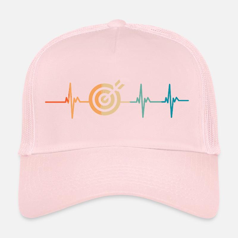 Battement de cœur jeu de fléchettes Casquette trucker 