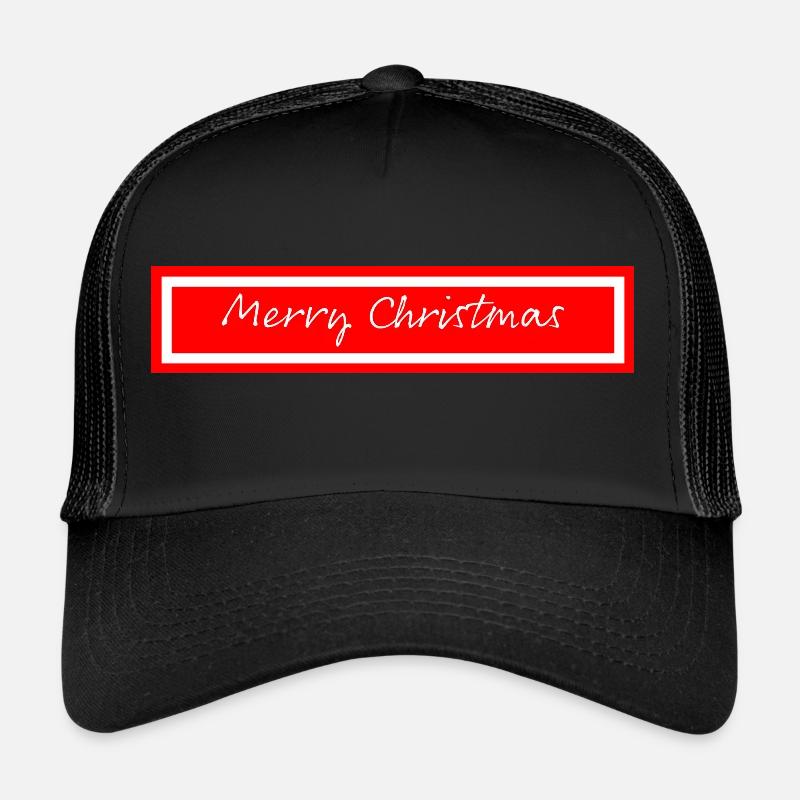 Merry Christmas - Trucker Cap - Schwarz/Schwarz