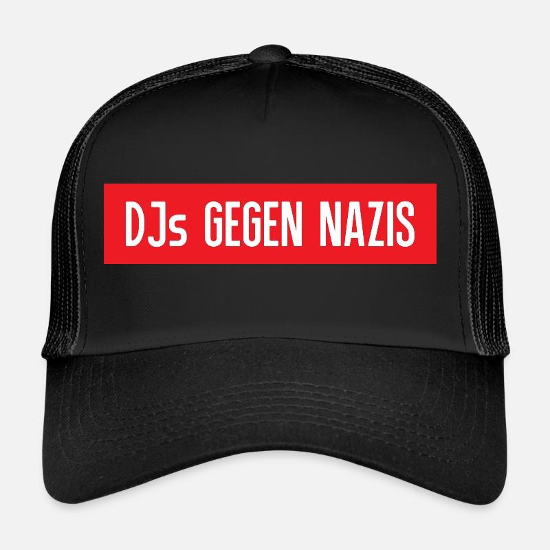 DJs against Nazis lettering Trucker Cap