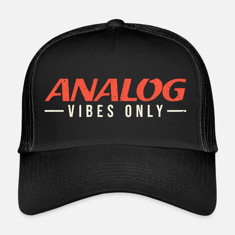 Analog Vibes Only - Music Lover Gift Trucker Cap
