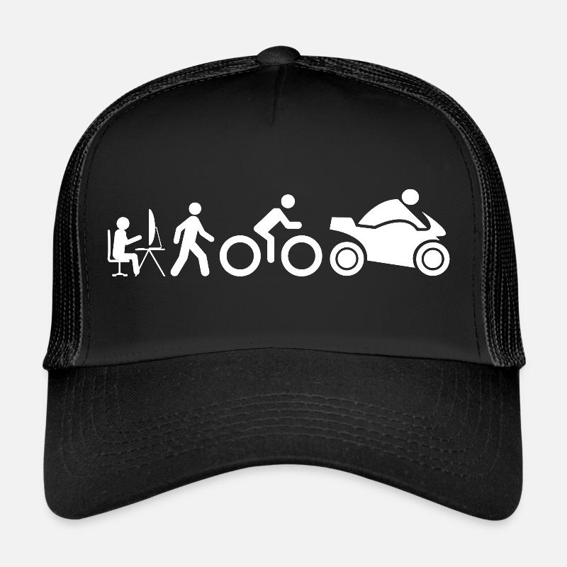 Evolution eines sitzenden Homosapiens zum Biker Trucker Cap