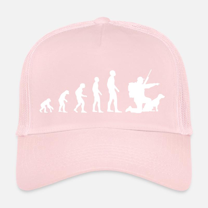 Evolution Hunting Man Humor Hunter Funny Trucker Cap