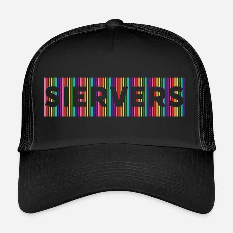 Vers de Sier - Casquette trucker  - noir/noir