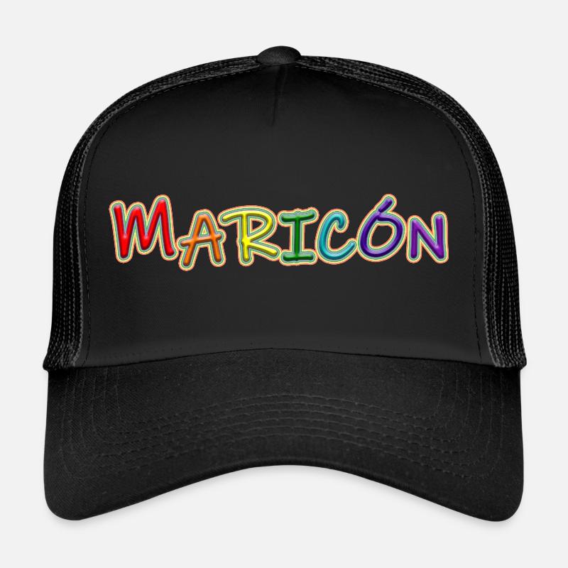 Maricón - Trucker Cap - black/black