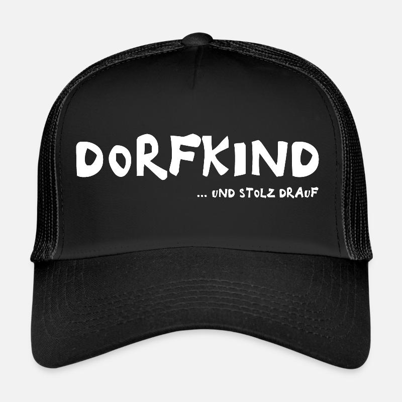 DORFKIND - Trucker Cap - Schwarz/Schwarz