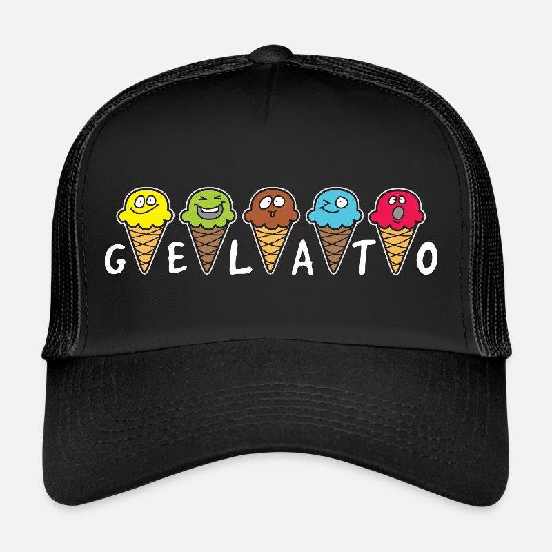 Glacier crème glacée - Casquette trucker - noir/noir