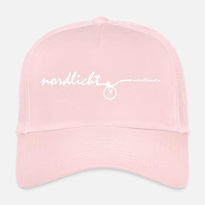 nordlicht. - quer, weiß Trucker Cap