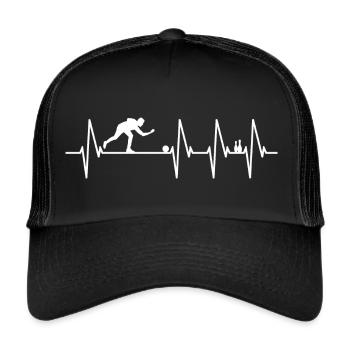 Cônes battement de coeur cône cône cadeau club de cône - Casquette trucker  - noir/noir - Devant